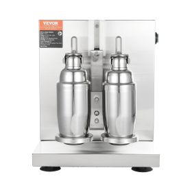 Milkshake Maker Machine, 120W Commercial Milk Tea Shaker Machine, Double Head Milk Shake Mixer Machine, 0-180s Adjustable Milkshake Blender